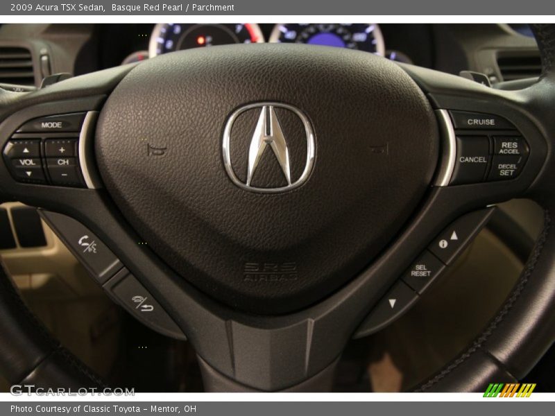 Basque Red Pearl / Parchment 2009 Acura TSX Sedan