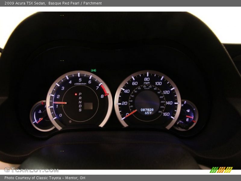 Basque Red Pearl / Parchment 2009 Acura TSX Sedan