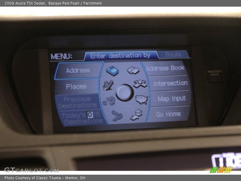 Basque Red Pearl / Parchment 2009 Acura TSX Sedan