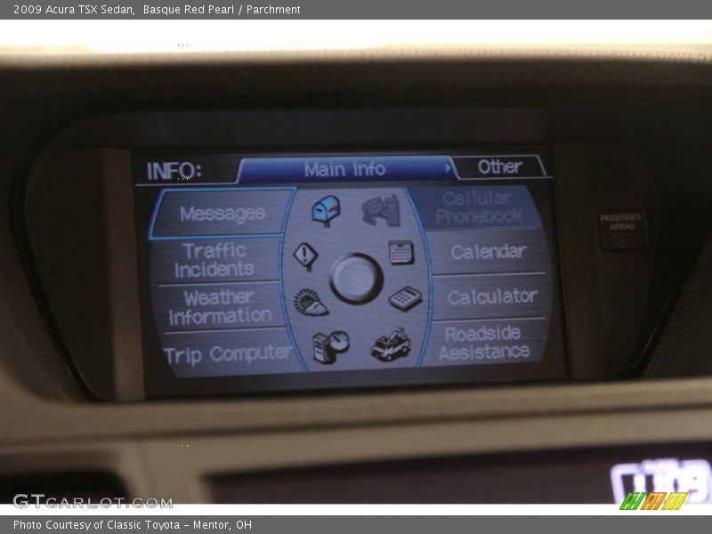 Basque Red Pearl / Parchment 2009 Acura TSX Sedan
