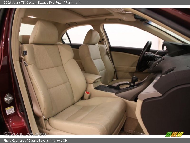 Basque Red Pearl / Parchment 2009 Acura TSX Sedan