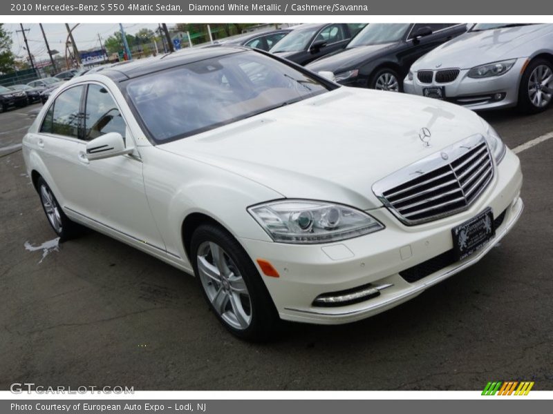 Diamond White Metallic / Cashmere/Savanna 2010 Mercedes-Benz S 550 4Matic Sedan