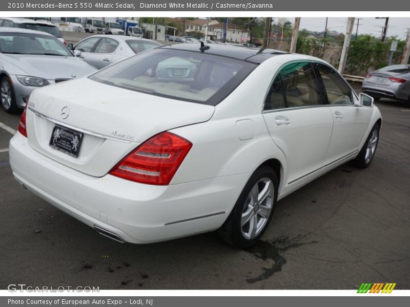 Diamond White Metallic / Cashmere/Savanna 2010 Mercedes-Benz S 550 4Matic Sedan