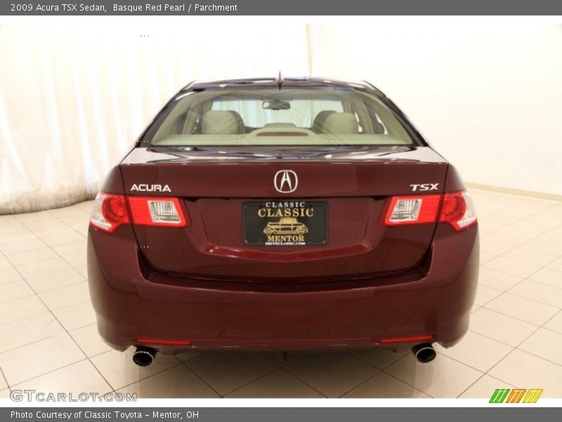 Basque Red Pearl / Parchment 2009 Acura TSX Sedan