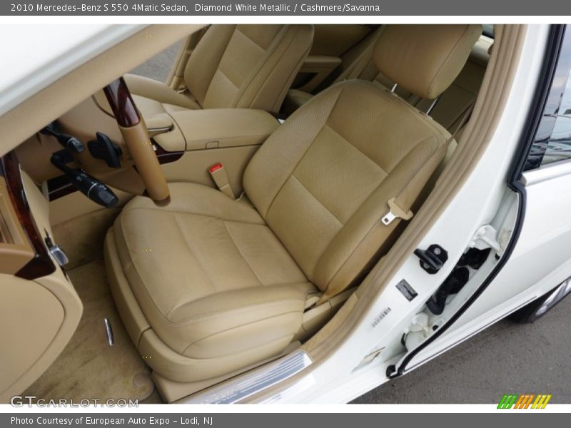 Diamond White Metallic / Cashmere/Savanna 2010 Mercedes-Benz S 550 4Matic Sedan