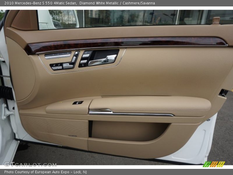Diamond White Metallic / Cashmere/Savanna 2010 Mercedes-Benz S 550 4Matic Sedan