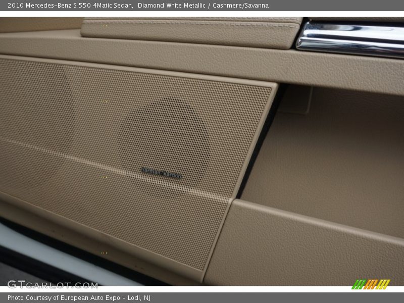 Diamond White Metallic / Cashmere/Savanna 2010 Mercedes-Benz S 550 4Matic Sedan