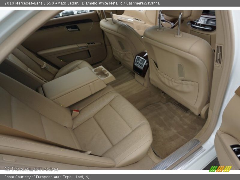 Diamond White Metallic / Cashmere/Savanna 2010 Mercedes-Benz S 550 4Matic Sedan
