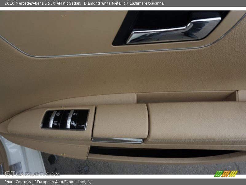 Diamond White Metallic / Cashmere/Savanna 2010 Mercedes-Benz S 550 4Matic Sedan