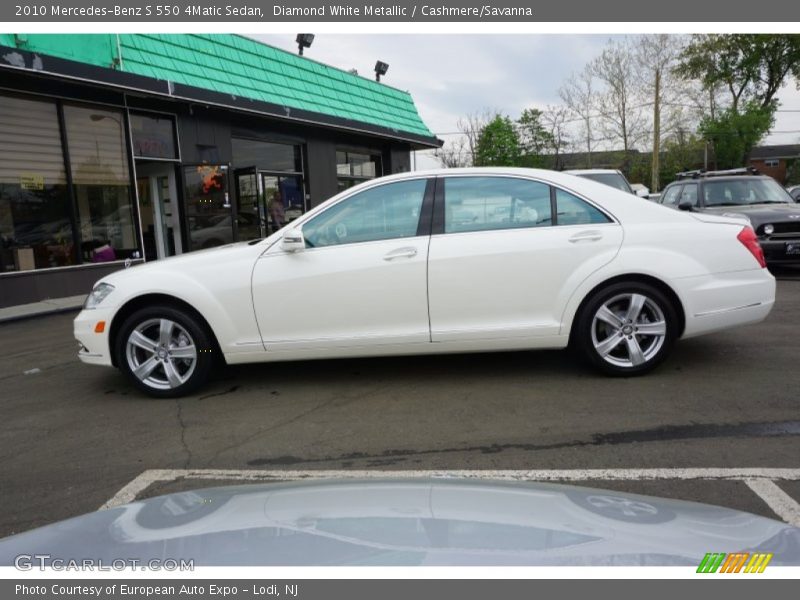 Diamond White Metallic / Cashmere/Savanna 2010 Mercedes-Benz S 550 4Matic Sedan