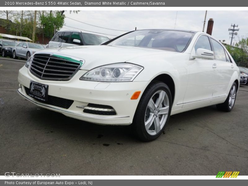 Diamond White Metallic / Cashmere/Savanna 2010 Mercedes-Benz S 550 4Matic Sedan