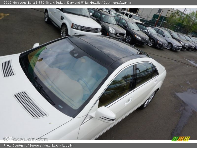 Diamond White Metallic / Cashmere/Savanna 2010 Mercedes-Benz S 550 4Matic Sedan