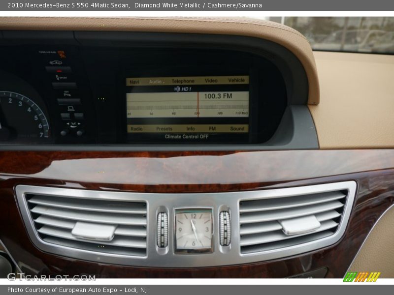 Diamond White Metallic / Cashmere/Savanna 2010 Mercedes-Benz S 550 4Matic Sedan