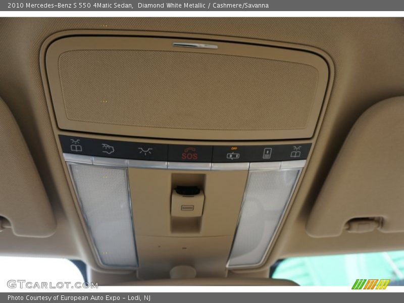 Diamond White Metallic / Cashmere/Savanna 2010 Mercedes-Benz S 550 4Matic Sedan