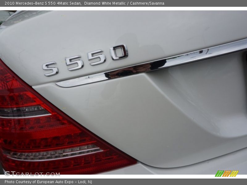 Diamond White Metallic / Cashmere/Savanna 2010 Mercedes-Benz S 550 4Matic Sedan