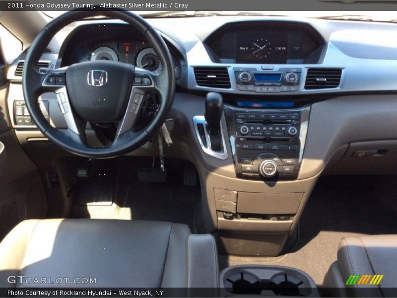 Alabaster Silver Metallic / Gray 2011 Honda Odyssey Touring