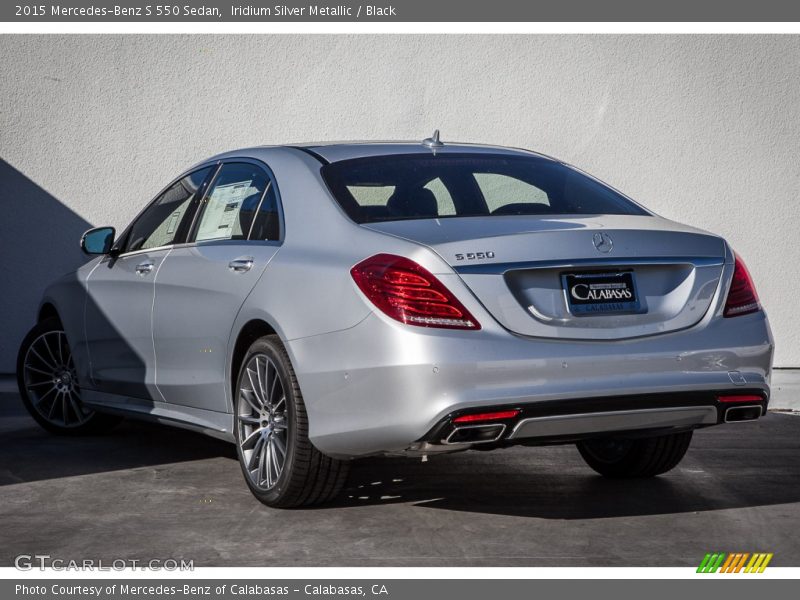 Iridium Silver Metallic / Black 2015 Mercedes-Benz S 550 Sedan