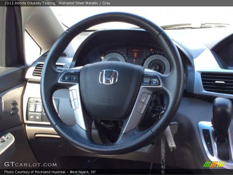 Alabaster Silver Metallic / Gray 2011 Honda Odyssey Touring