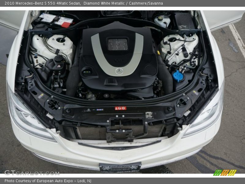 Diamond White Metallic / Cashmere/Savanna 2010 Mercedes-Benz S 550 4Matic Sedan