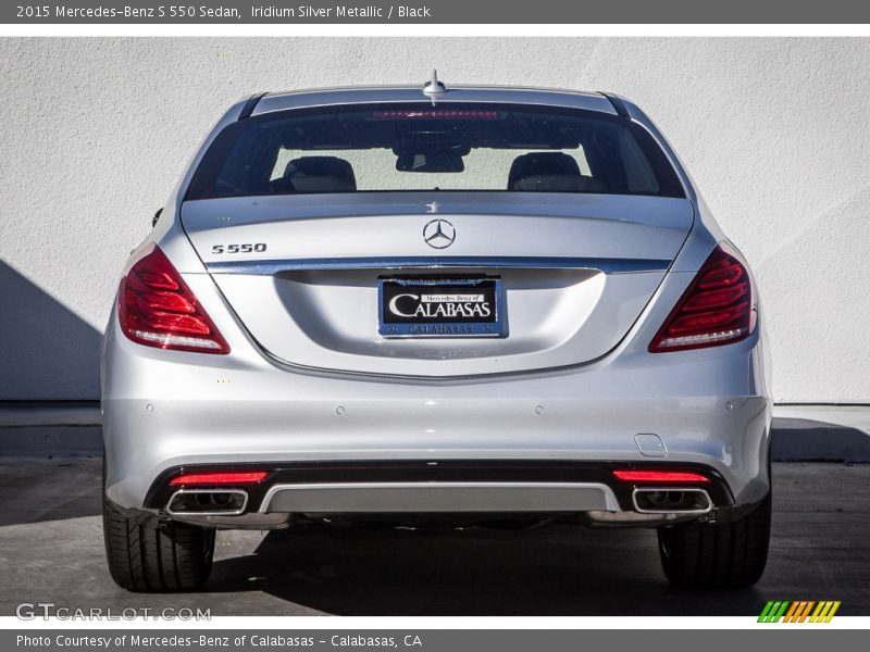 Iridium Silver Metallic / Black 2015 Mercedes-Benz S 550 Sedan