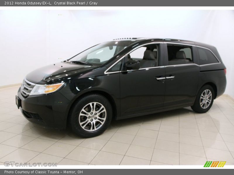 Crystal Black Pearl / Gray 2012 Honda Odyssey EX-L