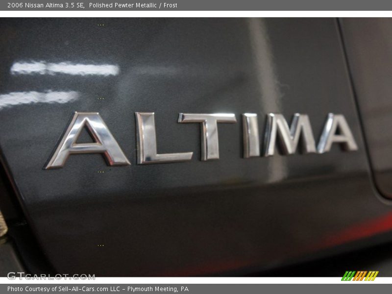 Polished Pewter Metallic / Frost 2006 Nissan Altima 3.5 SE