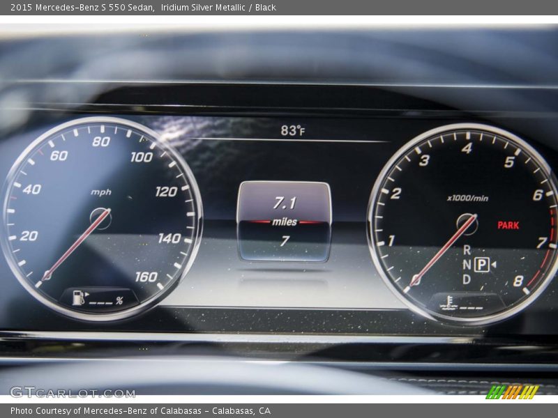 Iridium Silver Metallic / Black 2015 Mercedes-Benz S 550 Sedan