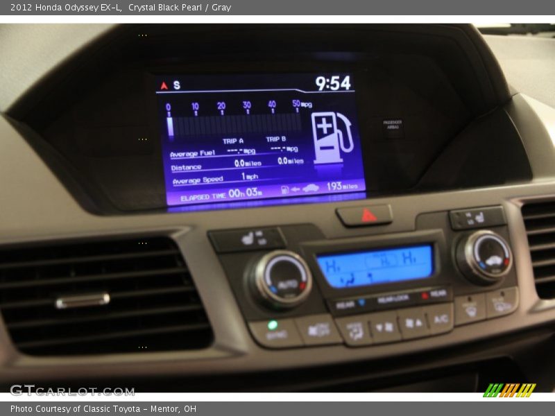 Crystal Black Pearl / Gray 2012 Honda Odyssey EX-L