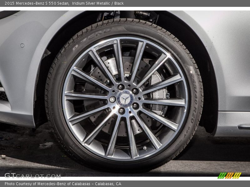 Iridium Silver Metallic / Black 2015 Mercedes-Benz S 550 Sedan