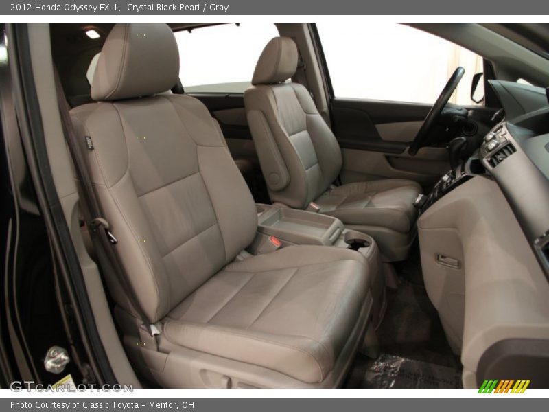Crystal Black Pearl / Gray 2012 Honda Odyssey EX-L