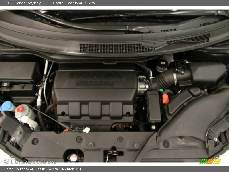 Crystal Black Pearl / Gray 2012 Honda Odyssey EX-L