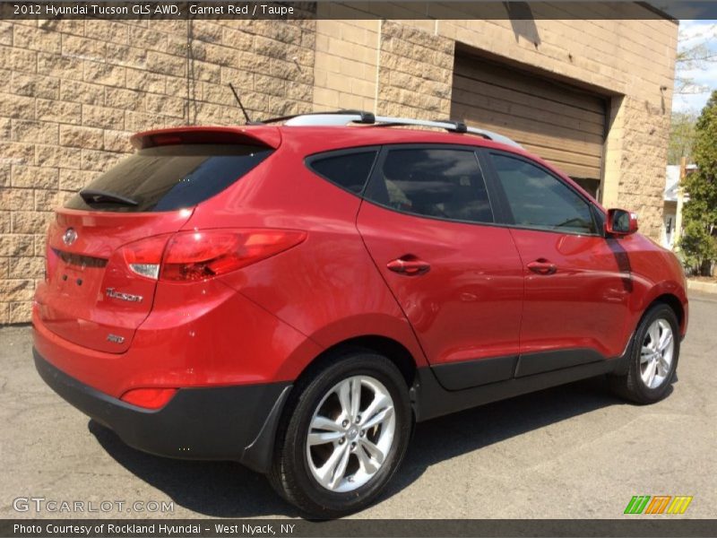 Garnet Red / Taupe 2012 Hyundai Tucson GLS AWD