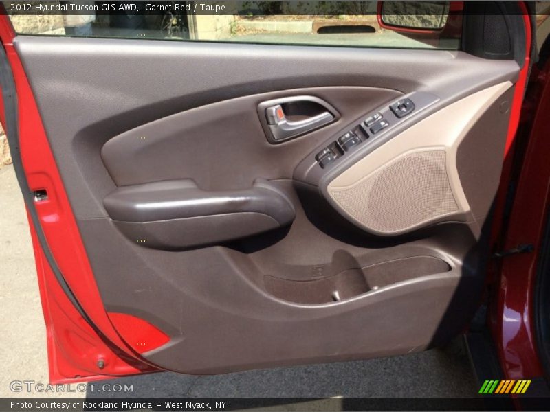 Garnet Red / Taupe 2012 Hyundai Tucson GLS AWD
