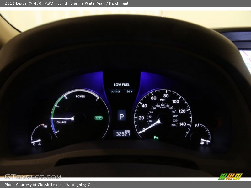Starfire White Pearl / Parchment 2012 Lexus RX 450h AWD Hybrid