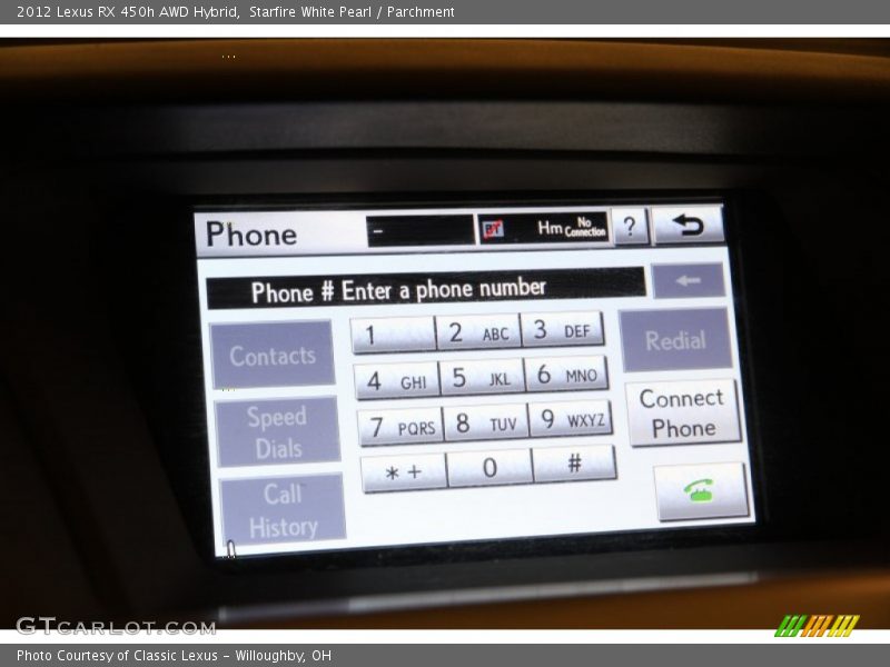 Starfire White Pearl / Parchment 2012 Lexus RX 450h AWD Hybrid