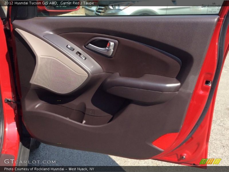 Garnet Red / Taupe 2012 Hyundai Tucson GLS AWD