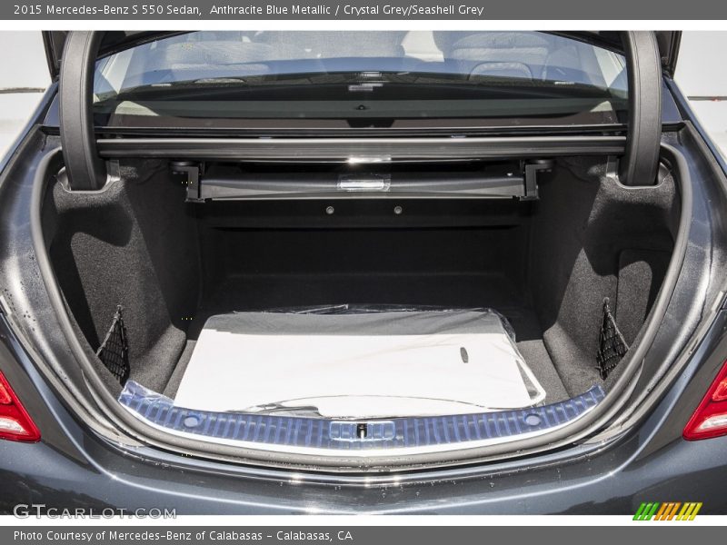 Anthracite Blue Metallic / Crystal Grey/Seashell Grey 2015 Mercedes-Benz S 550 Sedan
