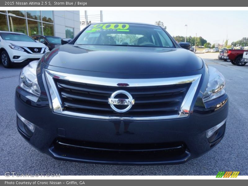 Storm Blue / Beige 2015 Nissan Altima 2.5 S