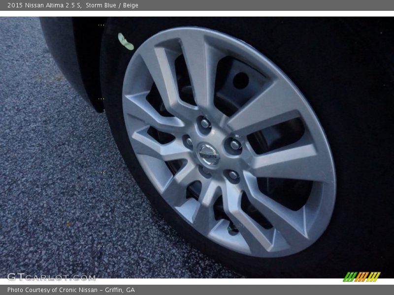 Storm Blue / Beige 2015 Nissan Altima 2.5 S