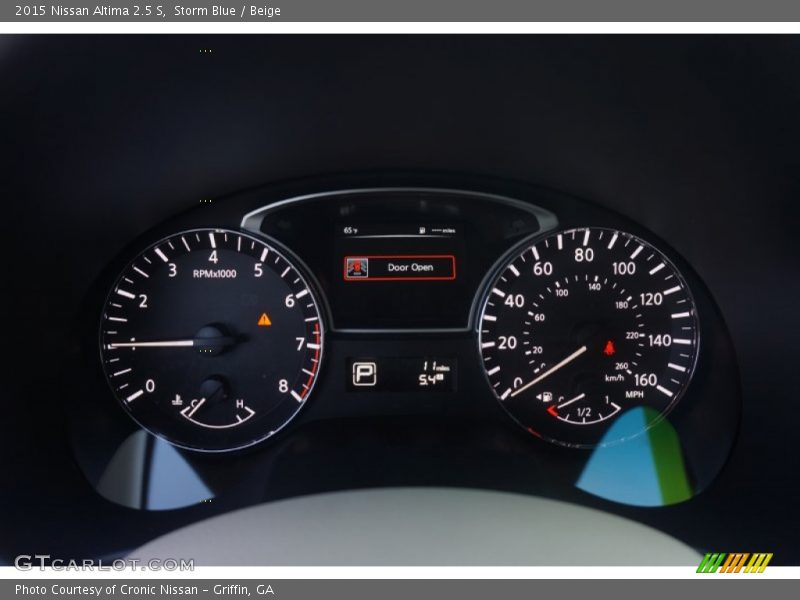 Storm Blue / Beige 2015 Nissan Altima 2.5 S