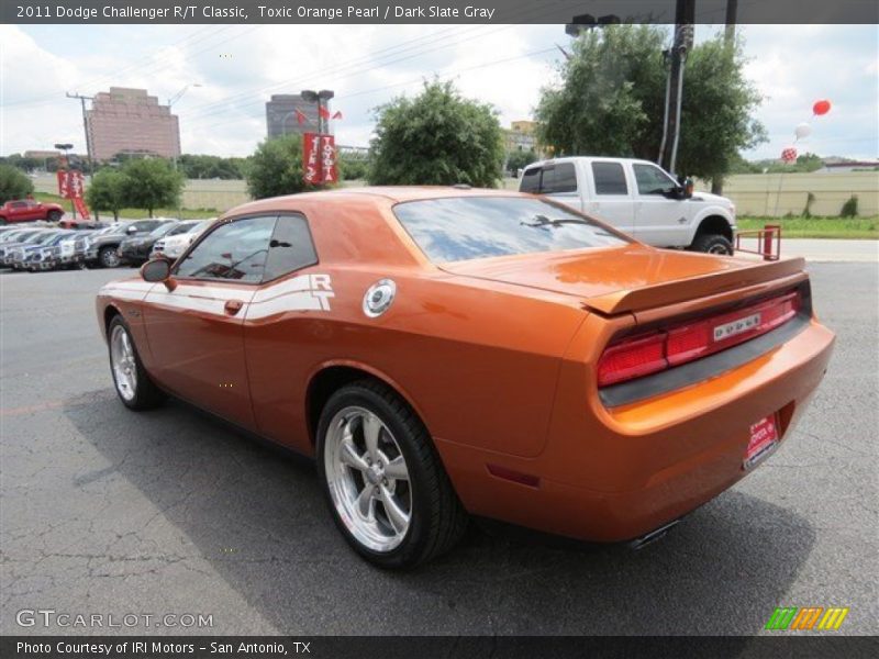 Toxic Orange Pearl / Dark Slate Gray 2011 Dodge Challenger R/T Classic