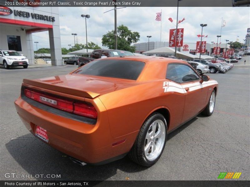 Toxic Orange Pearl / Dark Slate Gray 2011 Dodge Challenger R/T Classic