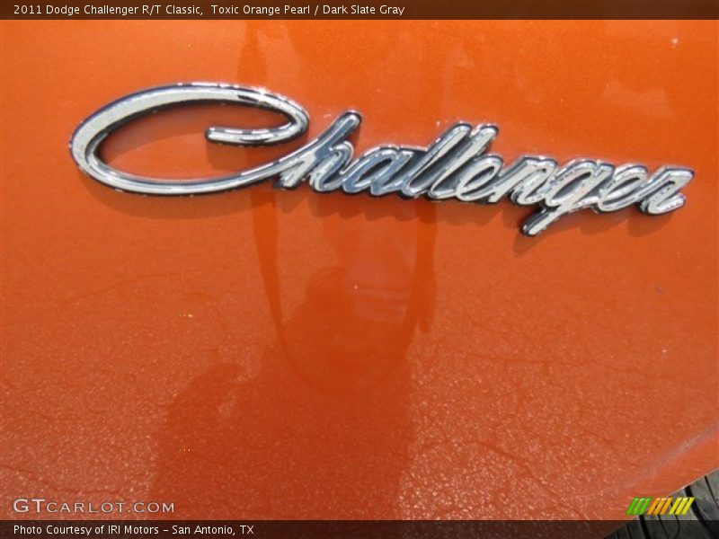 Toxic Orange Pearl / Dark Slate Gray 2011 Dodge Challenger R/T Classic