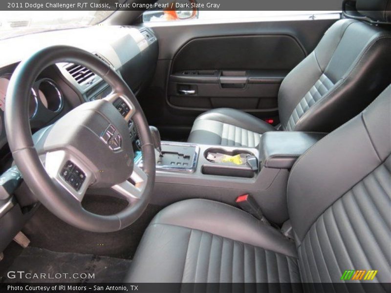 Toxic Orange Pearl / Dark Slate Gray 2011 Dodge Challenger R/T Classic