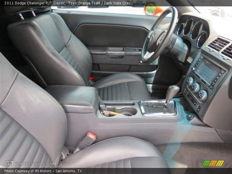 Toxic Orange Pearl / Dark Slate Gray 2011 Dodge Challenger R/T Classic
