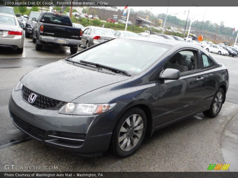 Polished Metal Metallic / Gray 2009 Honda Civic EX Coupe