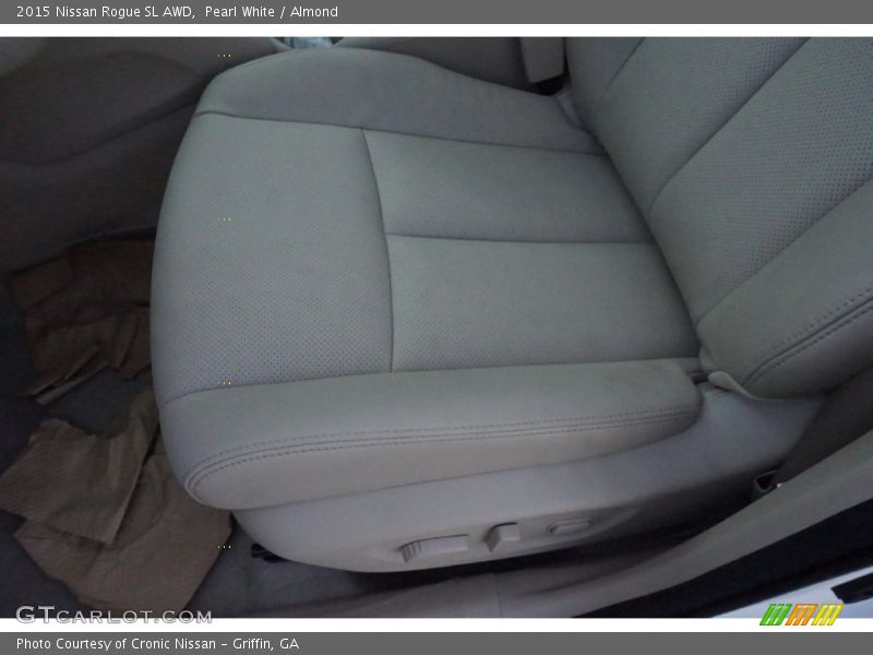 Pearl White / Almond 2015 Nissan Rogue SL AWD