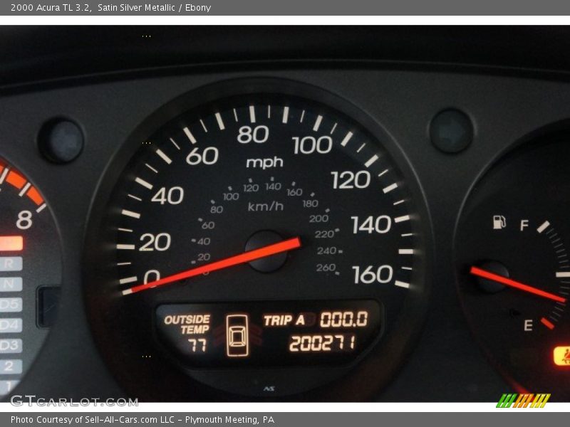 Satin Silver Metallic / Ebony 2000 Acura TL 3.2