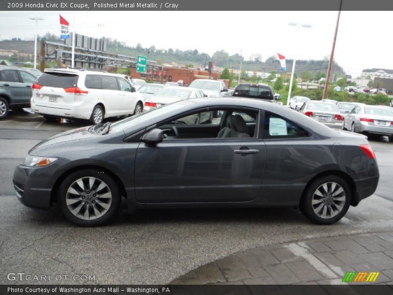Polished Metal Metallic / Gray 2009 Honda Civic EX Coupe