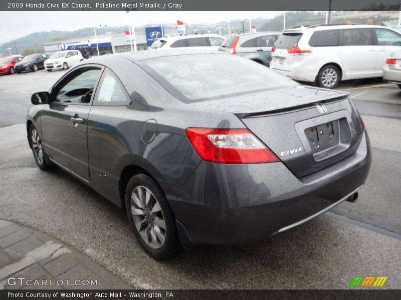 Polished Metal Metallic / Gray 2009 Honda Civic EX Coupe